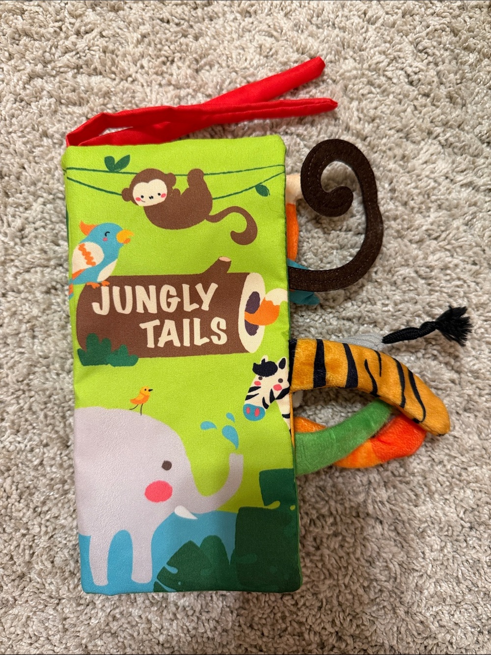 Jungly Tails Soft Activity Book for Kids - Green